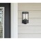 Westinghouse Fixture Wall Outdoor 60W Mosley, Textured Black Clear Crackle Glass 6114600 - alternate 2